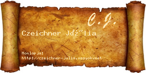 Czeichner Júlia névjegykártya