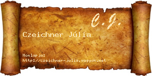 Czeichner Júlia névjegykártya